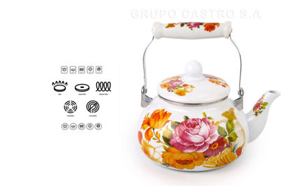 Foto de Cafetera Loza 2.5 Ltrs Dec Agaradera Loza LongFei P37330 (18)