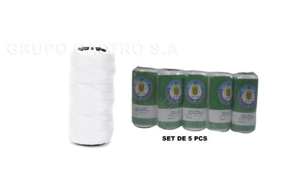 Foto de SET 5 PIEZAS Cuerda Albañil Blanca 50 Mtrs/100Grs GET13-21 (200)
