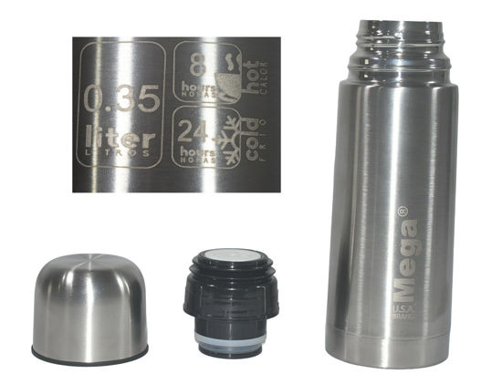 Foto de Termo p/cafe 0.35 ltrs Acero Inox MEGA MSL035 (12)