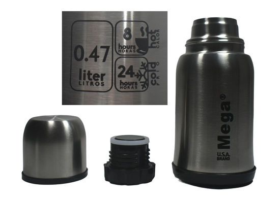 Foto de Termo p/cafe 0.47 ltrs acero inox Espresso MEGA TB047 (12)