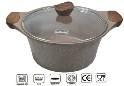 Foto de Olla Aluminio estilo granito BAKHSEHIE 32 cms c/t N962401 (2) 16altx32ansuperx25aninfer