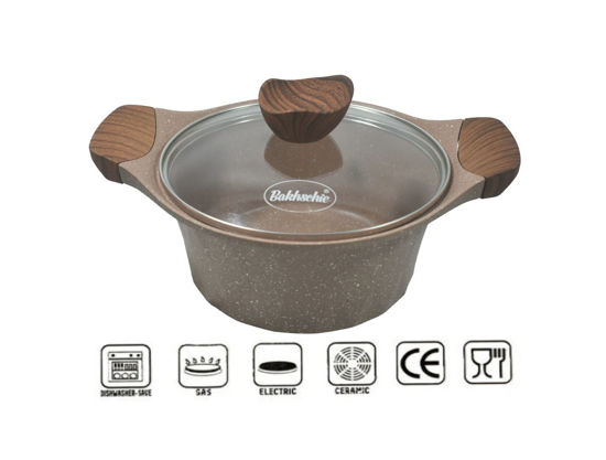 Foto de Olla Aluminio estilo granito BAKHSEHIE 15 cms alt x  24 cms anch. c/t N962401 (2)