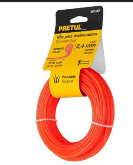 Foto de CUERDA P/ORILLADORA CESPED 2.4MMX12MTS HIDE-95P 20024 PRETUL