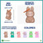Foto de Alcancia Mini Bubu llavero SP261P 11.9alt,6.2anc cms Plastikito (144)