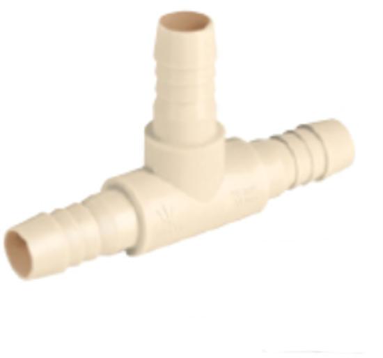Foto de Tee 1/2" Pollytubo 45164 crema CM-762 (10) 