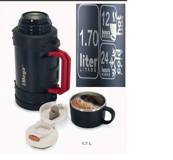 Foto de Termo Mega 1.7 Ltrs MMXII170MTT Multiproposito Acero Inox. (6)