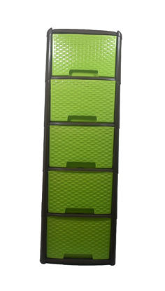 Foto de *SEGUNDA*GAVETERO RATAN 5 NIVELES AA11501V CV4   VERDE CITRICO 104X33X43 CMS