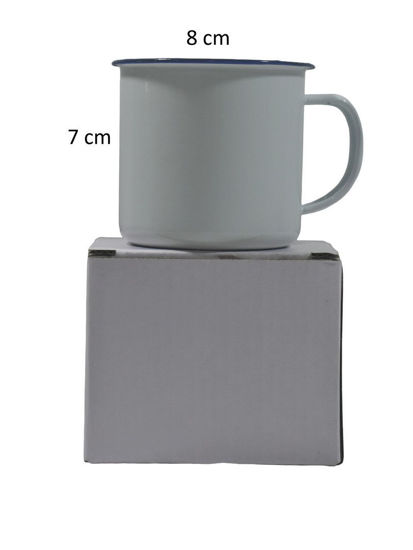 Foto de Jarro loza 7cmsx2mm color Blanco N2P3219  250 ml-8.4 onz (240)