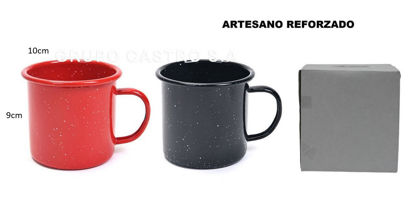 Foto de Jarro loza Grueso 9alt,10diam cms Rojo 500ml/17onz N3C26014 (40)
