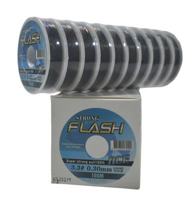Foto de Hilo Nylon Pesca FLASH 0.30 mm (4,53 kg-10 lbrs) 100 mtrs N7J3217 (10) (500)