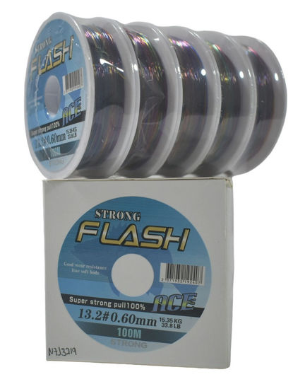 Foto de Hilo Nylon Pesca FLASH 0.60 mm (15,35 kg-33,8 lbs) 100 mtrs N7J3219 (5) (250)