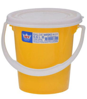 Foto de Balde Miski 500 ml c/t Reyplast BLX080000 10x11cms (600)