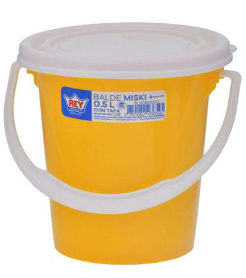 Foto de Balde Miski 500 ml c/t Reyplast BLX080000 10x11cms (600)