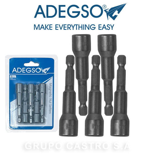 Foto de Set 5 pcs Cubo AD-30057 Techo p/Taladro Blister 3/8"x65 mm ADEGSO (100) 