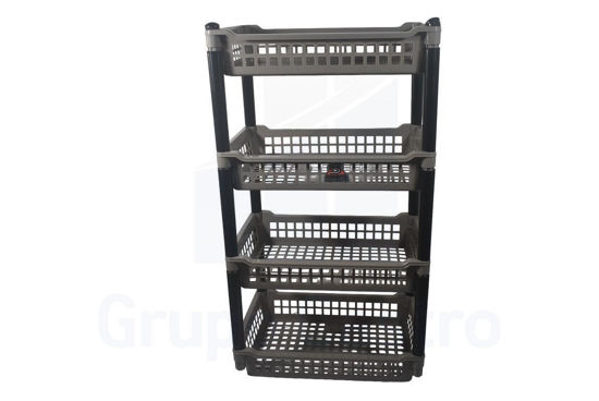 Foto de VERDURERO 4 NIVELES RACK17 STAMPO 47X31X84CMS NARANJA
