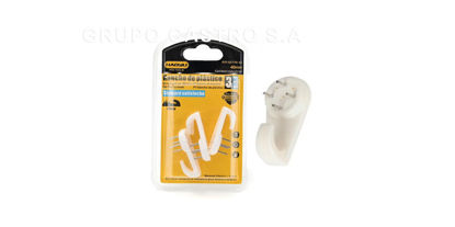 Foto de Gancho Pared Plast 40mm/4cms 3 pcs HAOYLI Blister HY843901 (12)