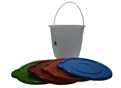 Foto de Cubeta 10ltrs C/T Pico CUBE08 Transparente 26alt,31diam cms Stampo (24)
