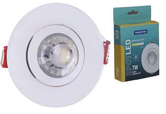 Foto de Lampara Led 7W 6500K 58021/565 ojo buey Tramontina 9x2.4cms (100)