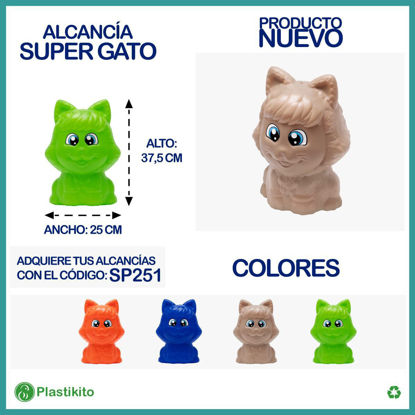 Foto de Alcancia Mega Super Gato 37.5alt,25 ancho cms SP251P Plastikito (24)