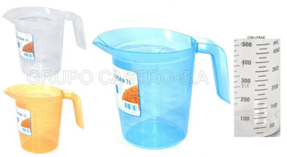 Foto de Jarra Medidora 1 ltr Reyplast 14.9alt,13.7 anc cms 1.18 ltrs JRX019000 (480)