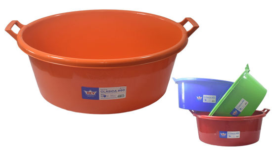 Foto de Tina Batea Clasica #60 BTX036000 Reyplast 72,7larg,51.7anc,27,9 altcms 48.4 ltrs (24)