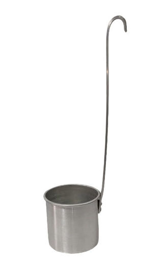 Foto de CUCHARON LECHERO 10cms x 10cms ALUMINIO 40cm LARGO