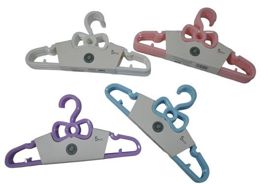 Foto de Percha Niño Plast 5 pcs JILIDA GET53-02 0804 29 cms  (100)