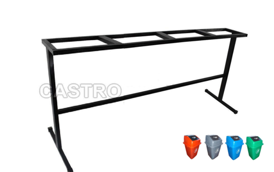 Foto de Mueble metalico 3 Aposentos Papelera Rectangular Buzon NBE2893A 50 ltrs PP 38x38,65.5 alto cms (20)