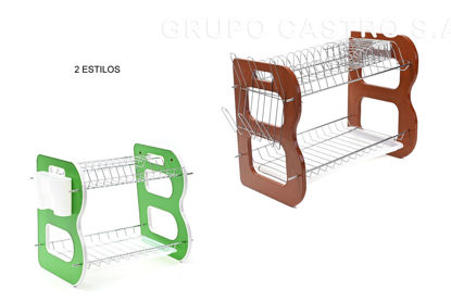 Foto de Escurridor P/Platos 2 Niv NB928914 Acero Inox