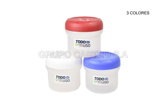 Foto de HERMETICO GRANDE ROSCA (1.1LTR) 12x12x13 CM 30785 TACOPLAST PLASTICO