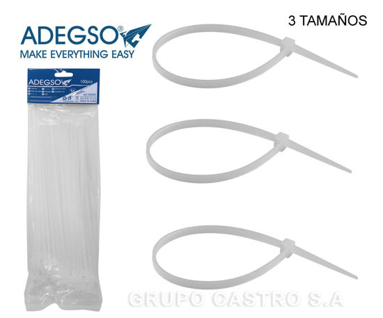 Foto de Set 100 pcs Zuncho Blanco Plast. ADEGSO