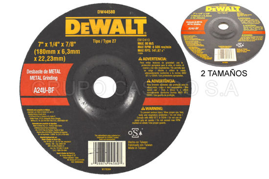 Foto de DISCO METAL ESMERILAR DEWALT