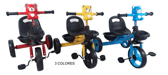 Foto de Triciclo Para Bebe Con Respaldar MAQ26010 (2 Baterias AAA) 1-4años HAPPY BABY (5)