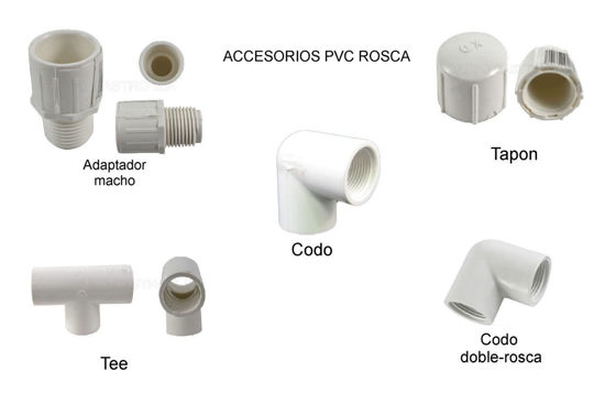 Foto de ACCESORIOS PARA TUBERIA PVC ROSCA