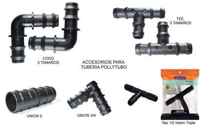 Foto de ACCESORIOS PARA TUBERIA POLLYTUBO AGRICOLA