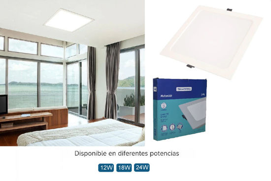 Foto de Lampara Led cuadrada empotrar Tramontina