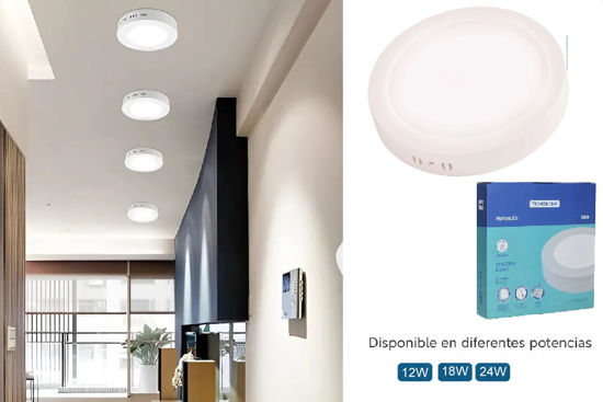Foto de Lampara Led circular sobreponer tramontina