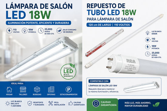 Foto de LAMPARA SALON Y REPUESTO LAMPARA