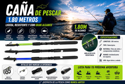 Foto de CAÑA PESCAR 1.80MTR REF. 92804/1882