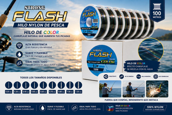 Foto de Hilo Nylon Pesca FLASH