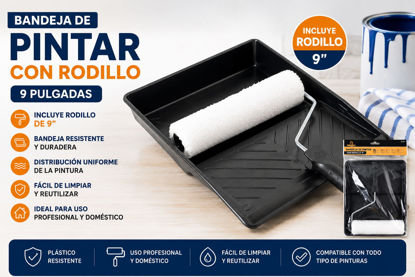 Foto de Bandeja pintar con rodillo bk-1757  brickell 9"