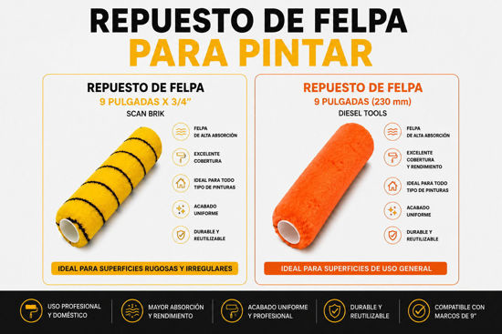 Foto de REPUESTO FELPA  9"
