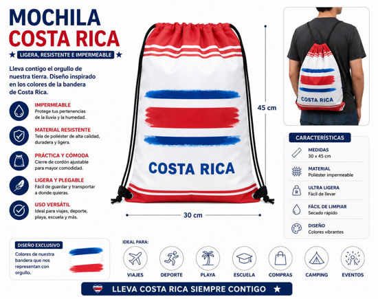 Foto de Mochila Facil Costa Rica Impermeable GET01-04 30x45 cms (600)
