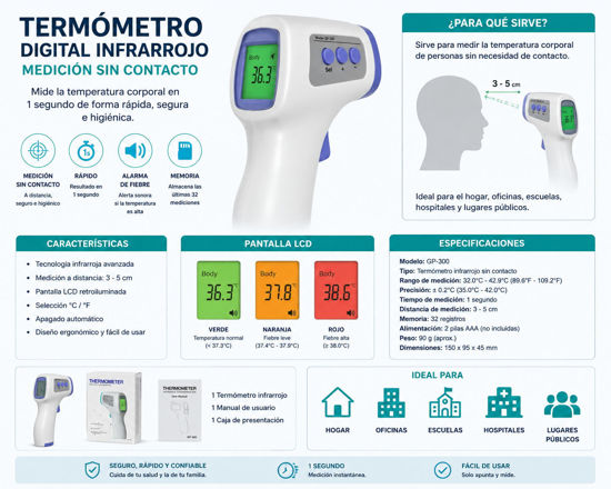 Foto de TERMOMETRO DIGITAL GP-300