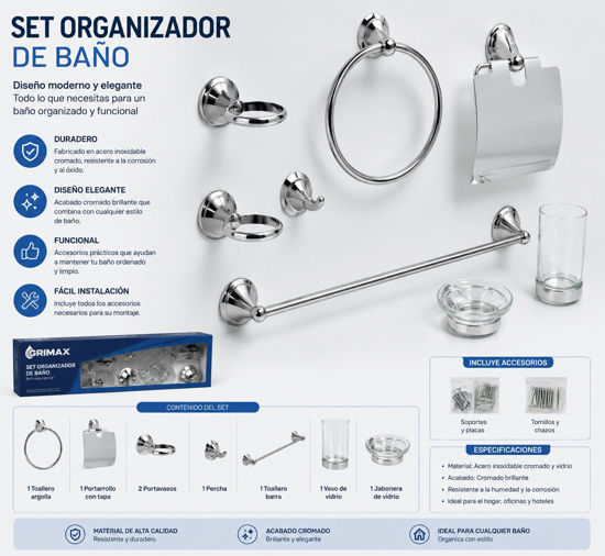 Foto de SET ORGANIZADOR BAÑO GRI-SXP56 GRIMAX (10)