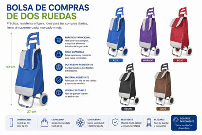 Foto de Bolsa Compras 2 Ruedas NCF321 27 anc,92 alt cms Lisos (10)