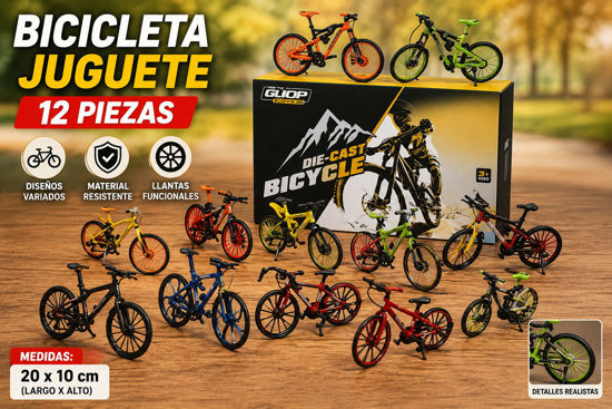 Foto de Bicicleta Juguete Utilitaria Set 12 pcs P1D2895 20x10cms (12) (--)