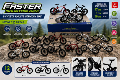 Foto de Bicicleta Juguete MTB Set 12 pcs P1D2896  17.5x10cms (12)