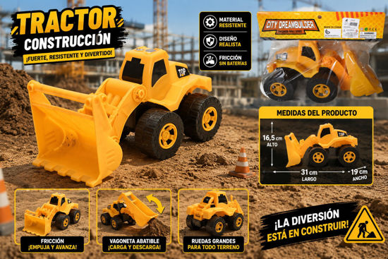 Foto de Tractor Construction Truck Top 788-3  GET02-05 31X19X16.5cms(45)