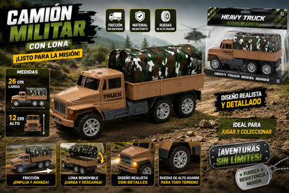 Foto de Camion Militar c/ lona 26larg,12alt cms 601 GET05-02 (96)